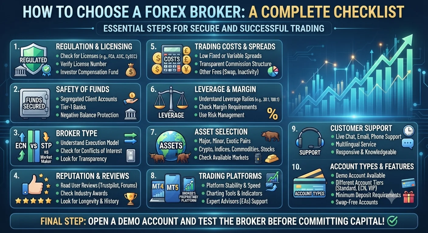 How to Choose a Forex Broker: A Complete Checklist