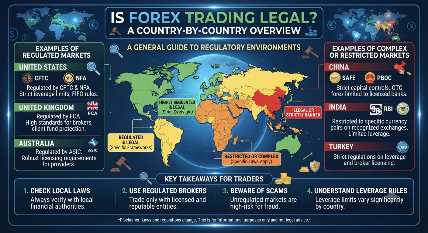 Is Forex Trading Legal? A Country-by-Country Overview