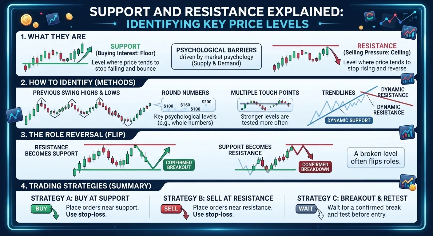 Support and Resistance Explained: How to Identify Key Price Levels